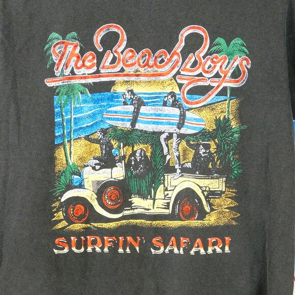 The Beach Boys Surfin Safari Graphic T Shirt Size S Gray Comfort Colors - Picture 4 of 4